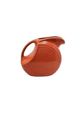Vintage 90's Large Fiesta Ware , Homer Laughlin Persimmon Disk Pitcher / Jug  67